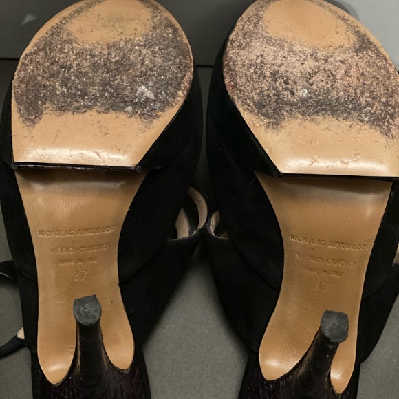 Nicholas Kirkwood Strappy stiletto Black Suede - 7 - Picture 8 of 16